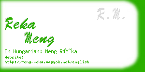 reka meng business card